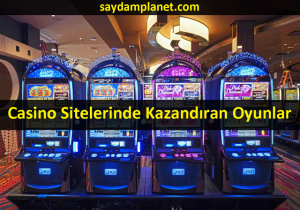 Casino sitelerinde en yüksek kazanç oranına ulaşmış kazandıran oyunların isimleri listelenmiştir.